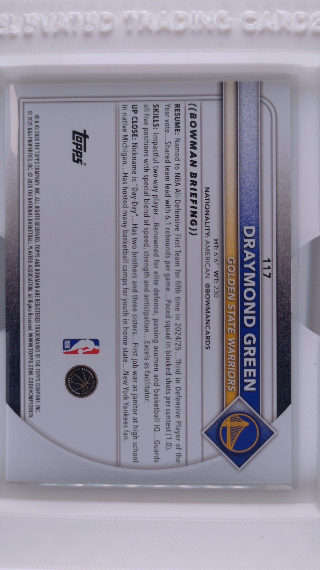 2025 Bowman Basketball Draymond Green 