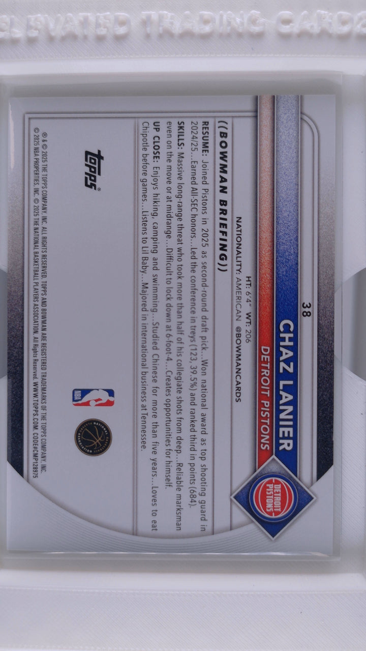 2025 Bowman Basketball Chaz Lanier 