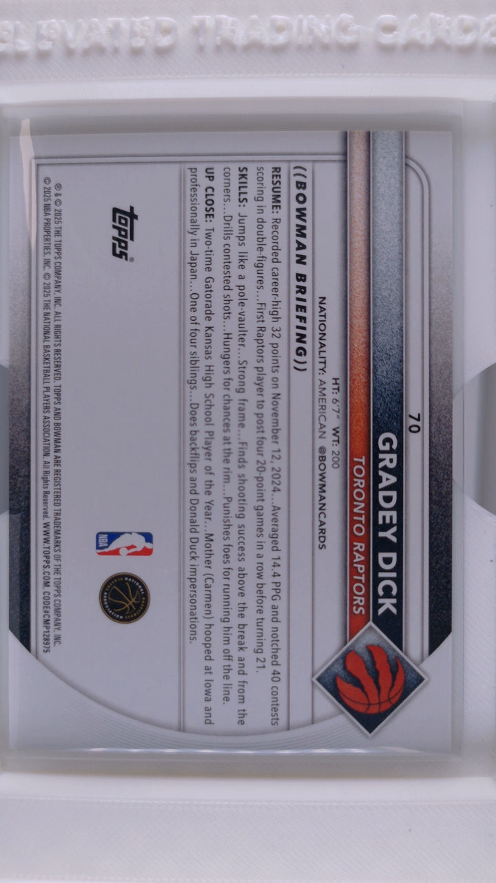 2025 Bowman Basketball Gradey Dick 