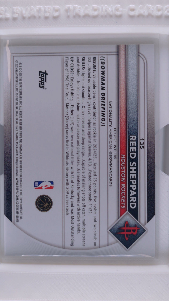 2025 Bowman Basketball Reed Sheppard 
