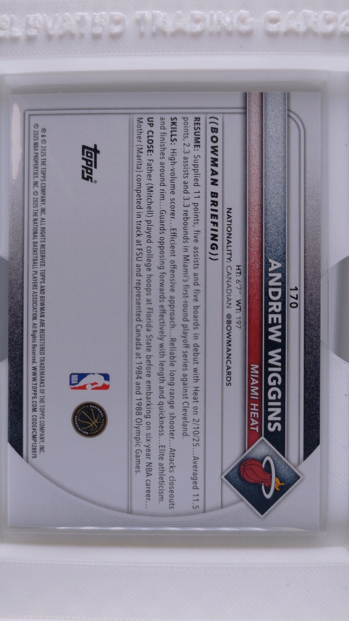 2025 Bowman Basketball Andrew Wiggins 