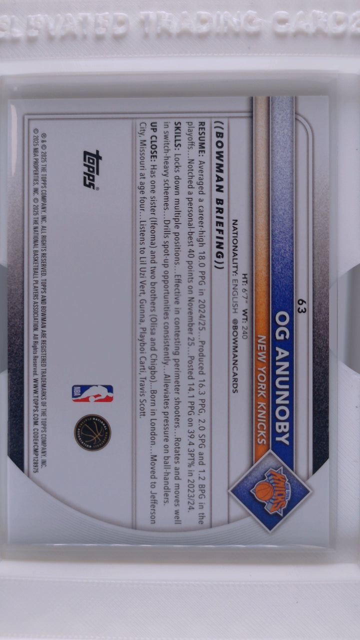 2025 Bowman Basketball OG Anunoby 