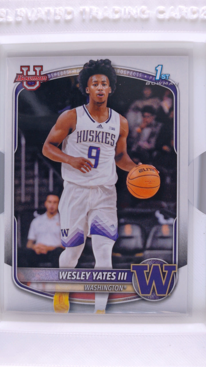 2025 Bowman Basketball Wesley Yates III #BPP-43 Paper Prospects — Front