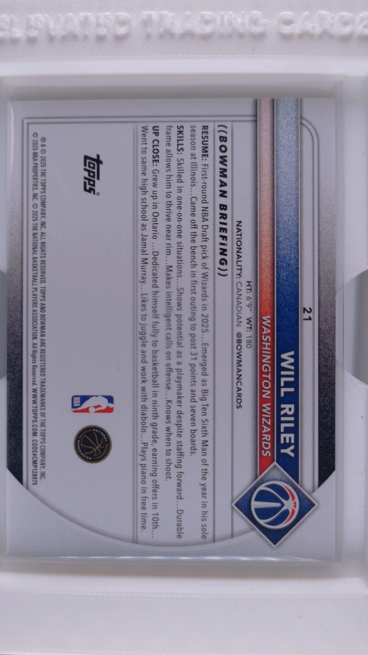 2025 Bowman Basketball Will Riley 