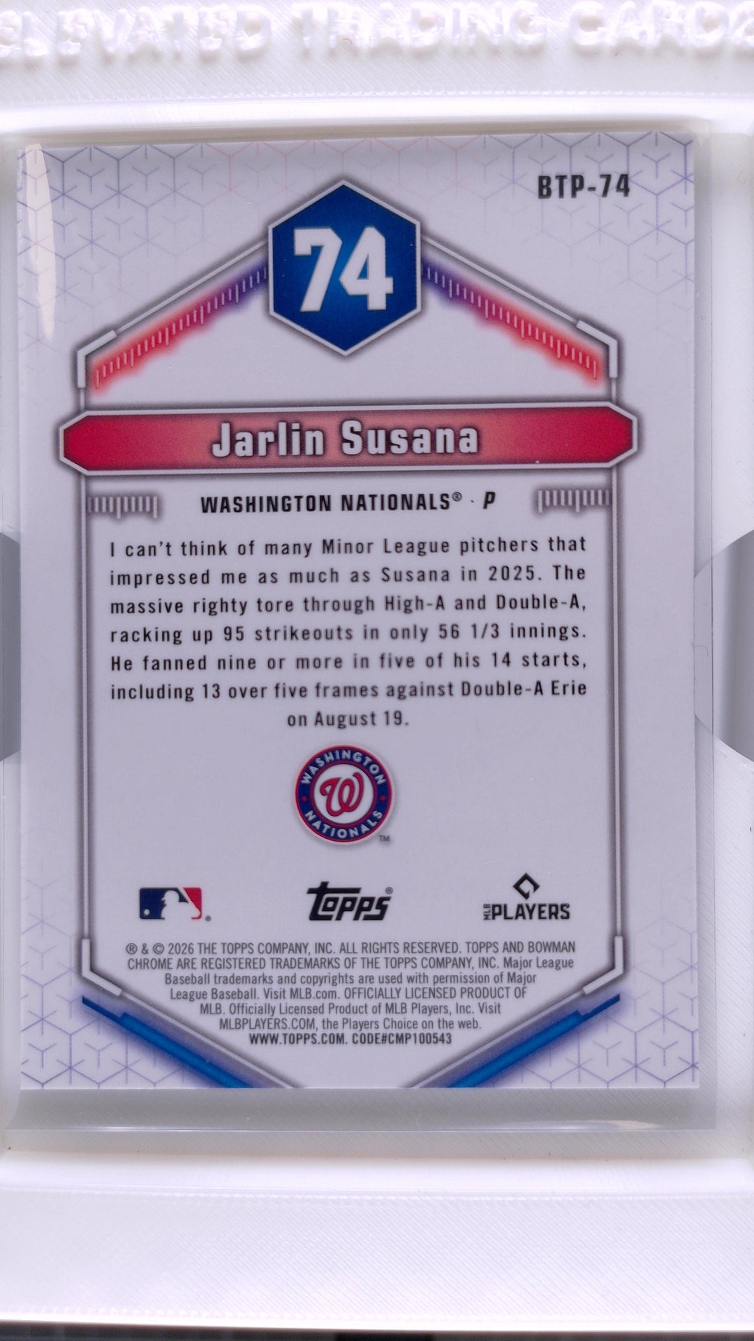 2026 Bowman Baseball Jarlin Susana 