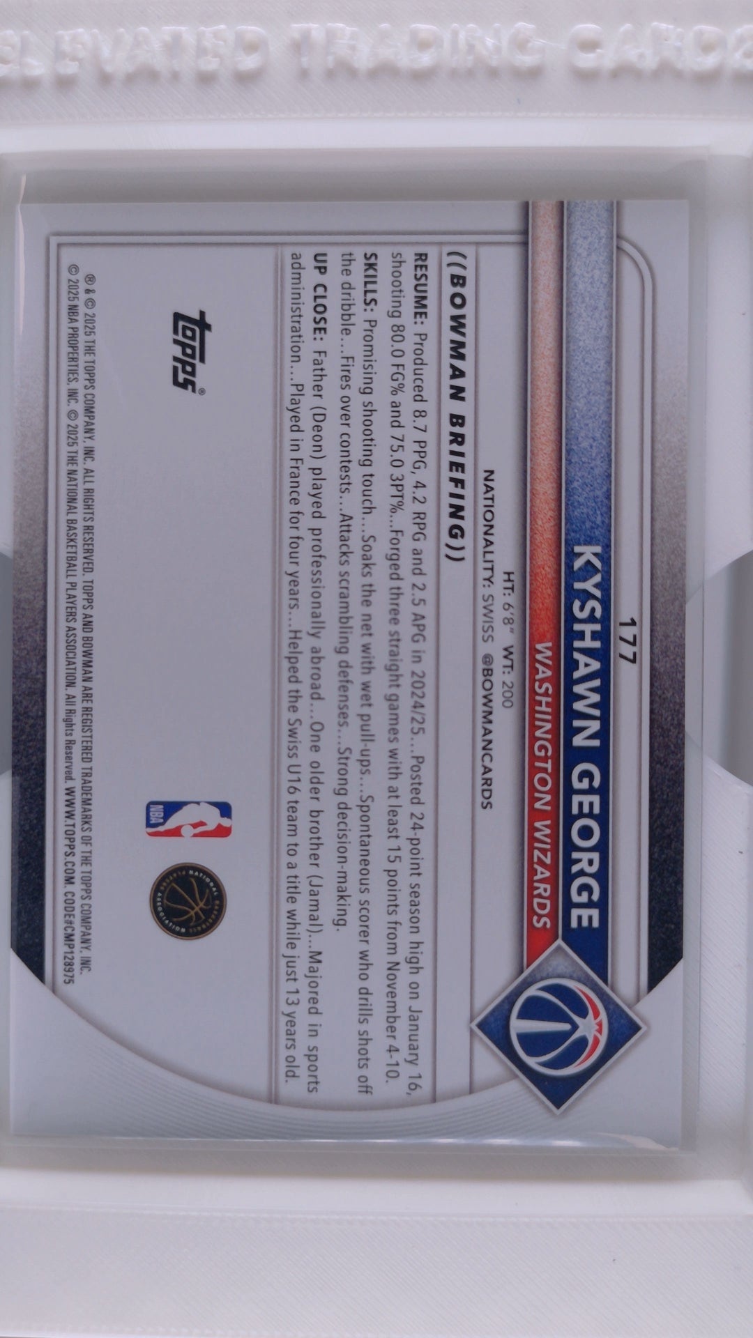 2025 Bowman Basketball Kyshawn George 