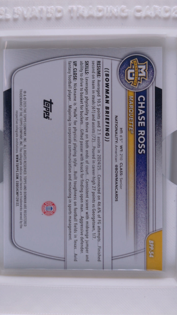 2025 Bowman Basketball Chase Ross 