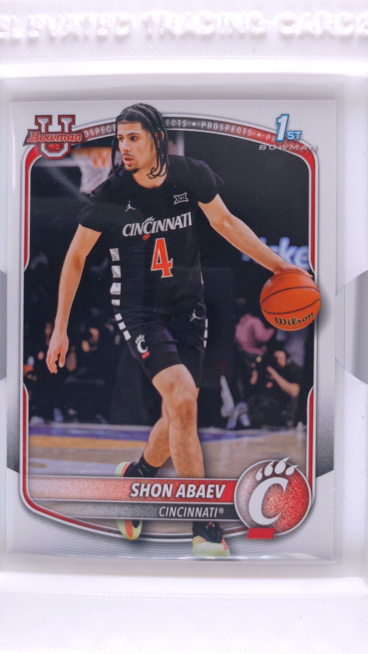 2025 Bowman Basketball Shon Abaev #BPP-19 Paper Prospects — Front