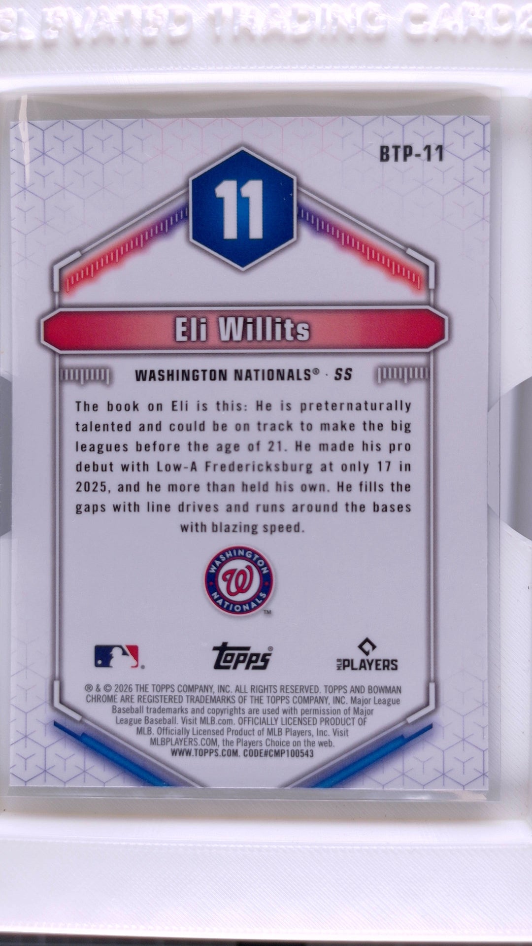 2026 Bowman Baseball Eli Willits 