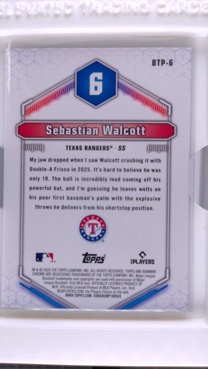 2026 Bowman Baseball Sebastian Walcott 