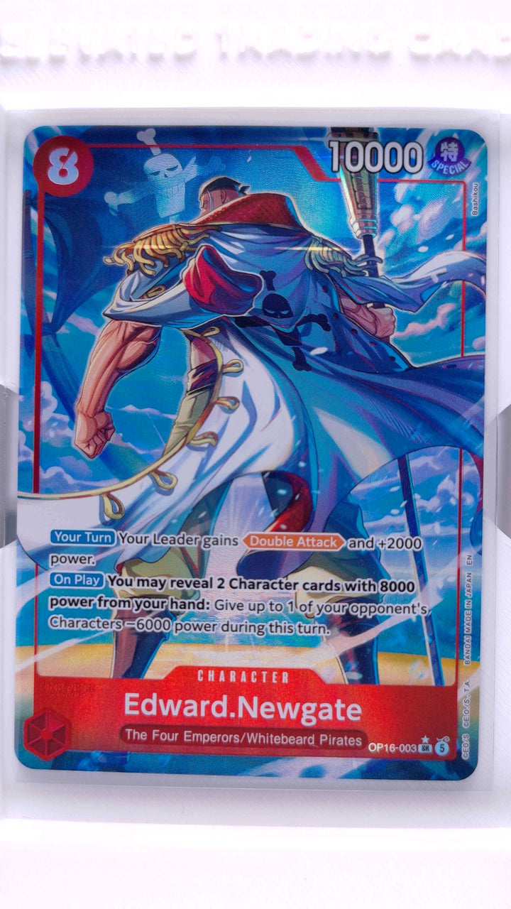One Piece Card Game: The Time of Battle [OP-16] Edward.Newgate #OP16-003 SR (Super Rare) Alternate Art — Front