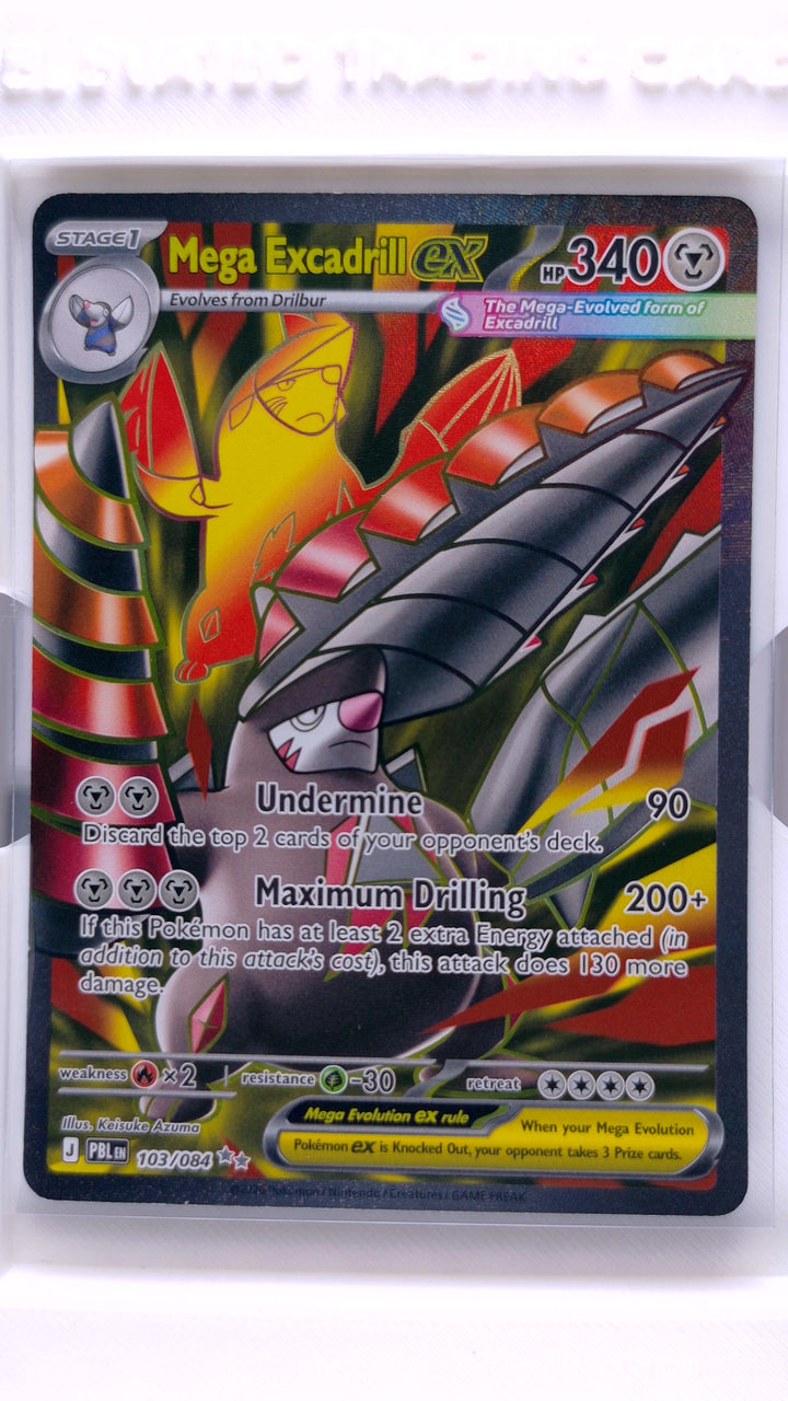 Pokémon TCG: Mega Evolution — Pitch Black Mega Excadrill ex #103 Ultra Rare — Front