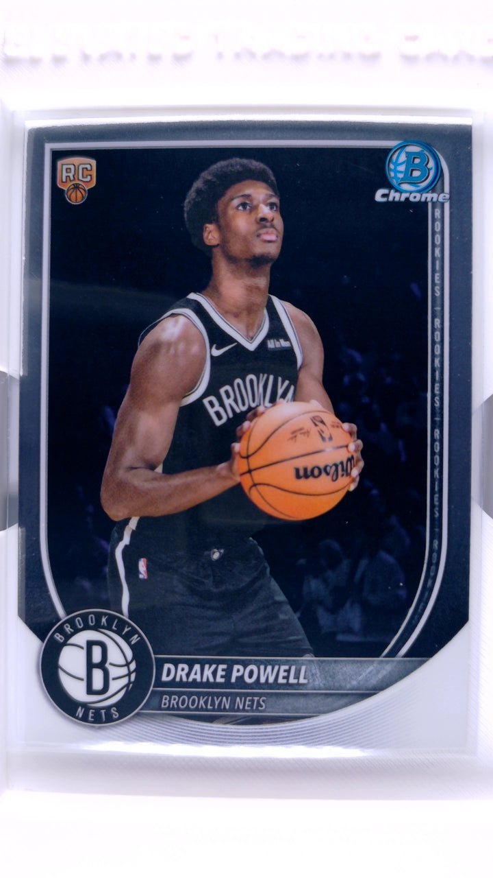 2025 Bowman Basketball Drake Powell #BCV-22 Chrome RC — Front
