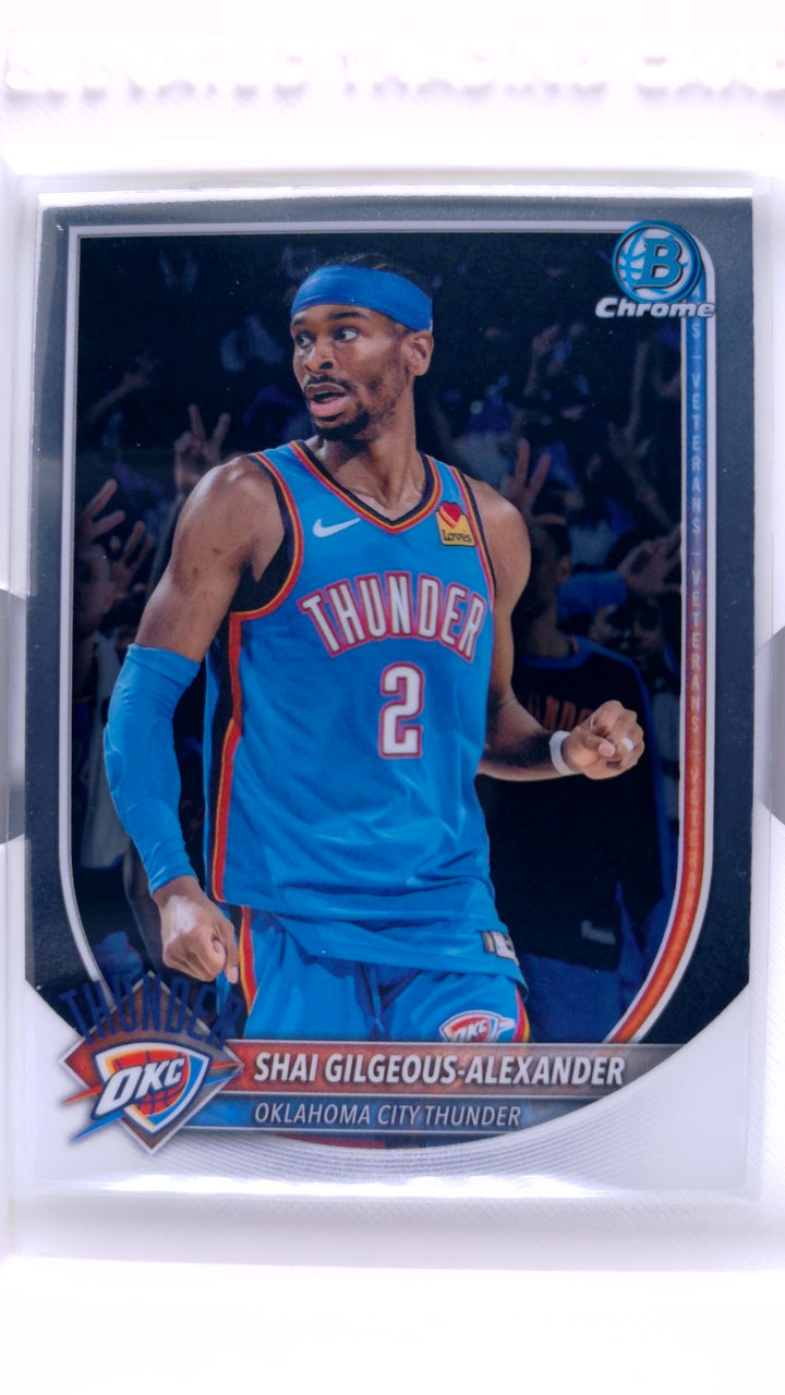 2025 Bowman Basketball Shai Gilgeous-Alexander #BCV-106 Chrome — Front