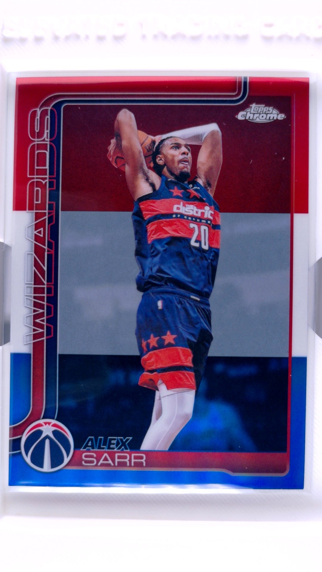#87 Alex Sarr Red, White & Blue Refractor - front