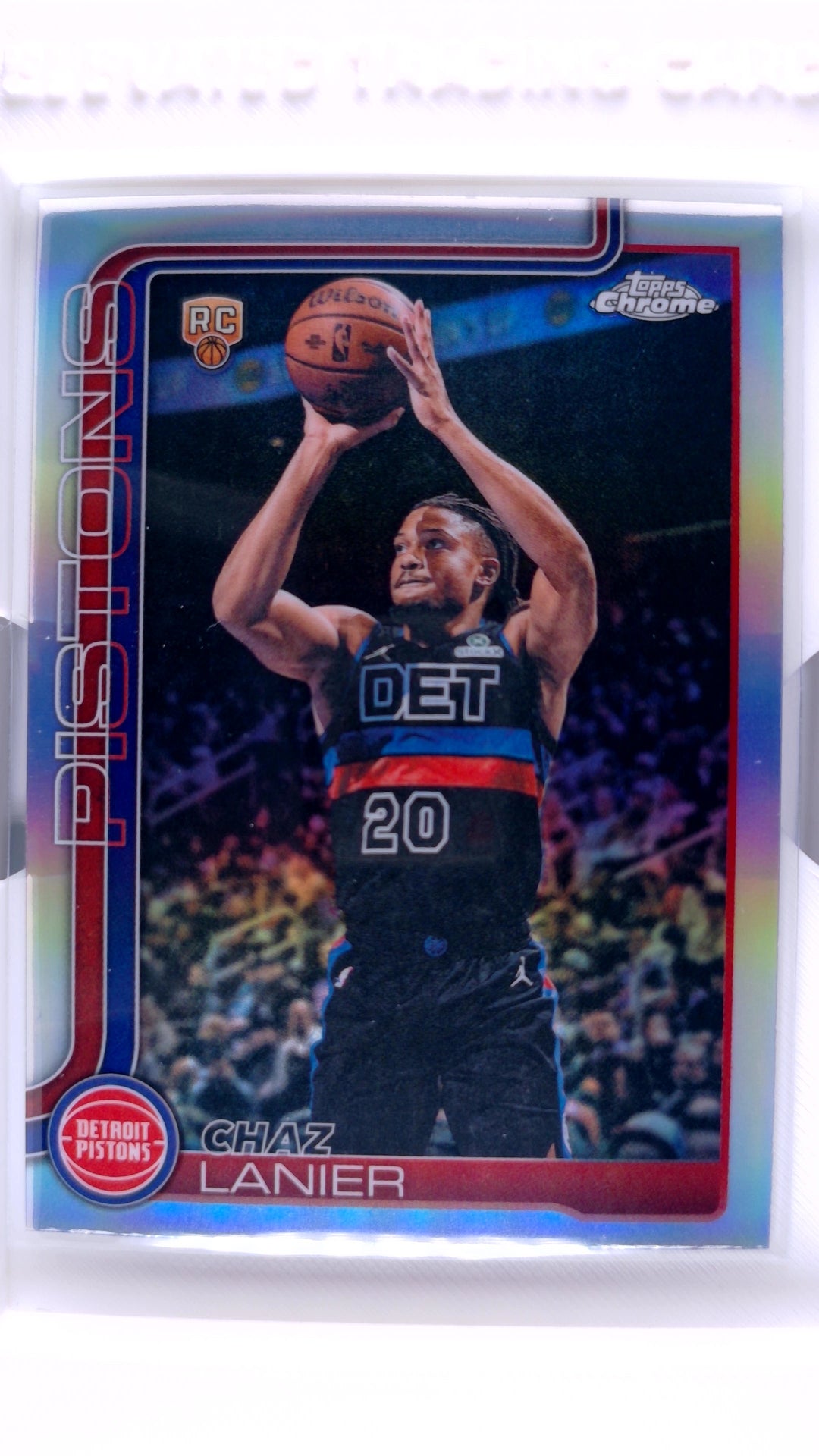 #188 Chaz Lanier Rookie Refractor - front