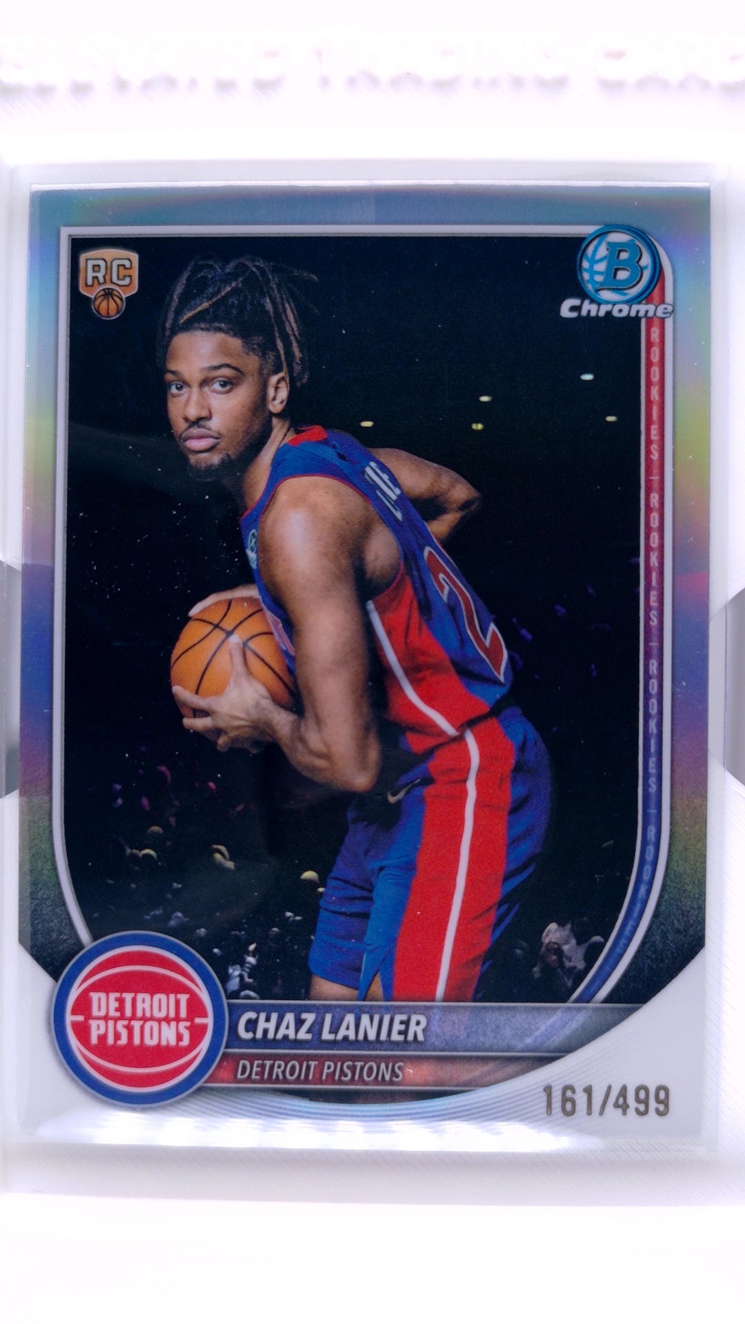 #BCV-38 Chaz Lanier Rookie Chrome Refractor #161/499 - front