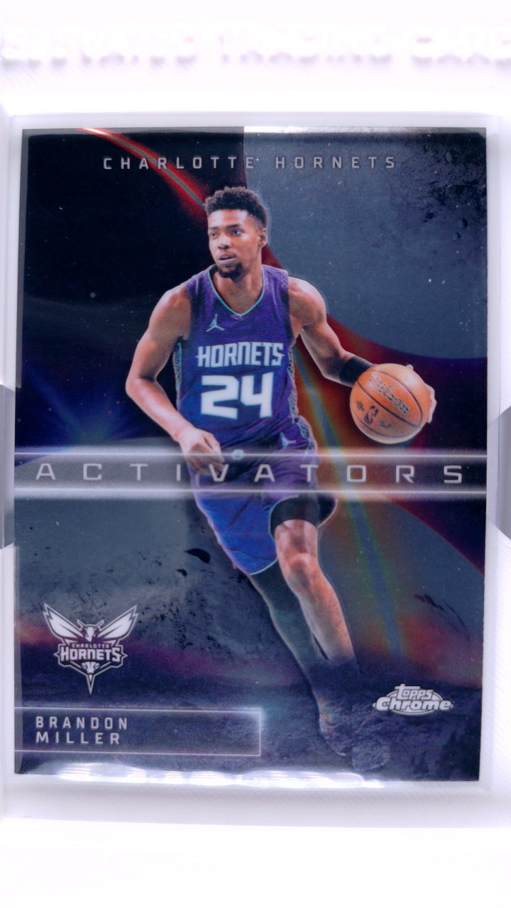 2025 Topps Chrome Update Basketball Brandon Miller #AC-10 Activators — Front
