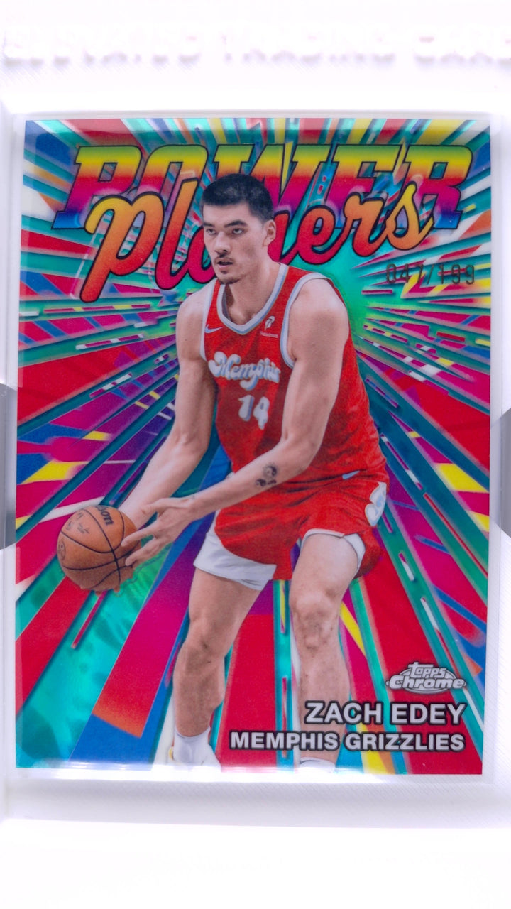 2025 Topps Chrome Update Basketball Zach Edey #PP-16 Power Players — Front