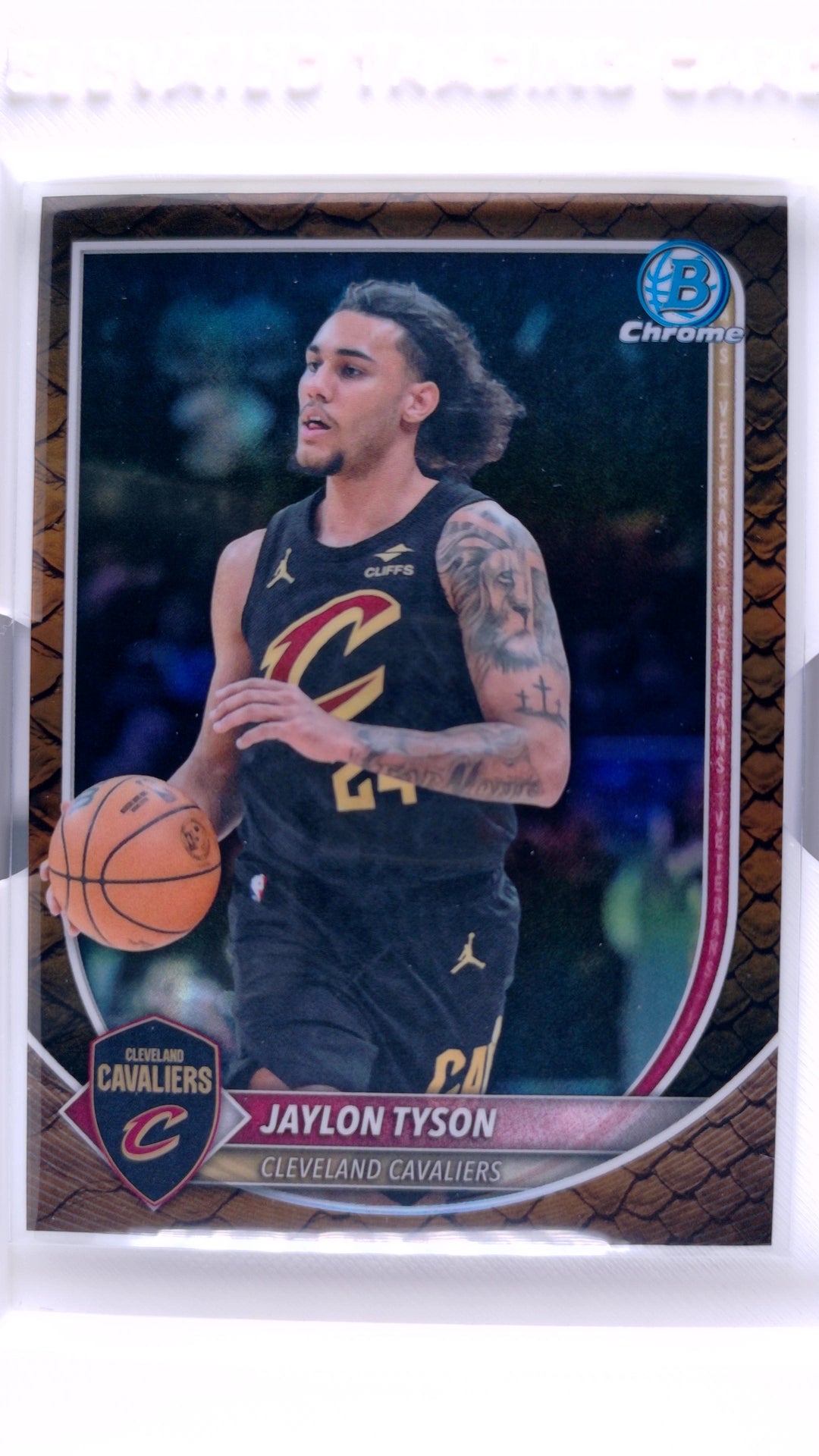 #BCV-173 Jaylon Tyson Chrome Reptilian Refractor - front