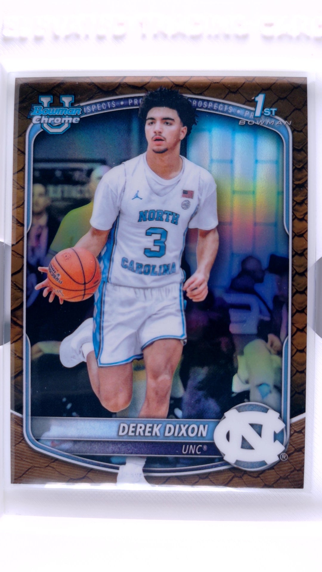 #BCP-37 Derek Dixon Chrome Prospects Reptilian Refractor - front