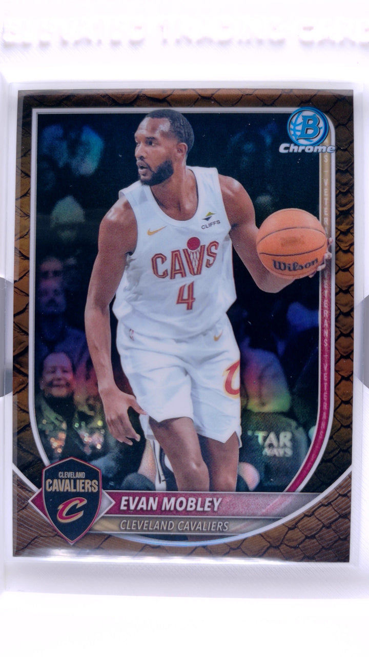 2025 Bowman Basketball Evan Mobley #BCV-93 Chrome Reptilian Refractor — Front