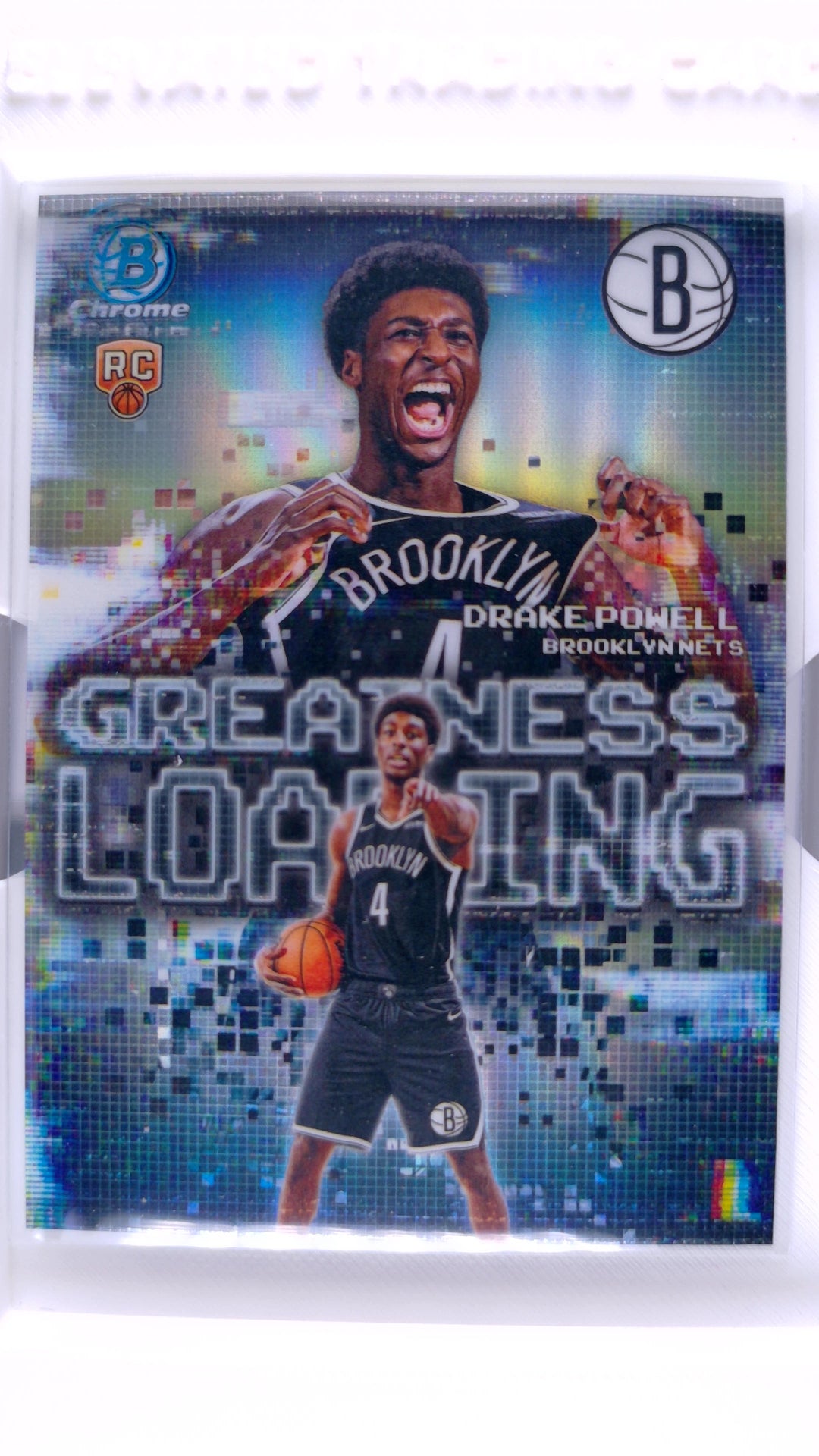 #GL-22 Drake Powell Rookie Greatness Loading Refractor - front