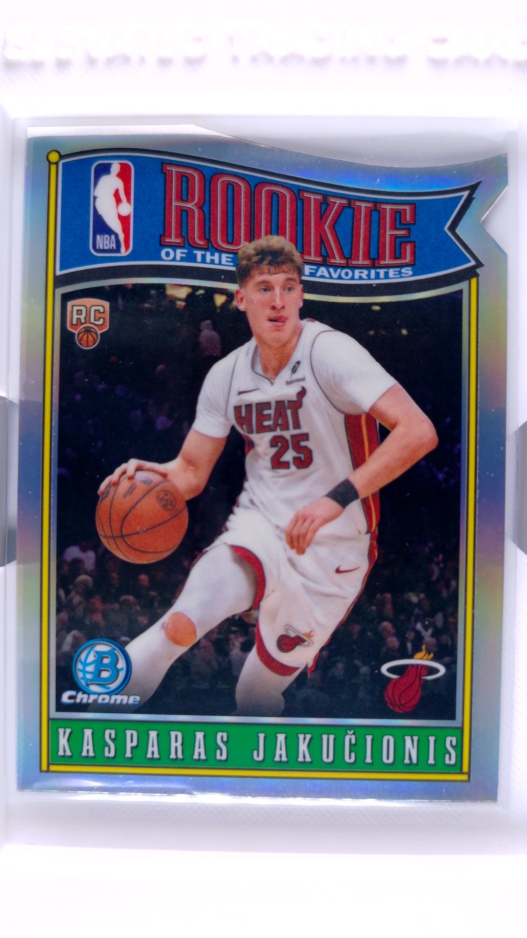 #RY-12 Kasparas Jakučionis Rookie ROY Favorites Refractor - front