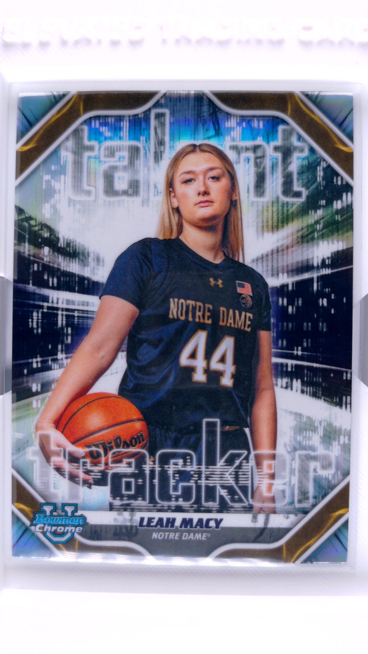 2025 Bowman Basketball Leah Macy #TT-18 Talent Tracker Refractor — Front