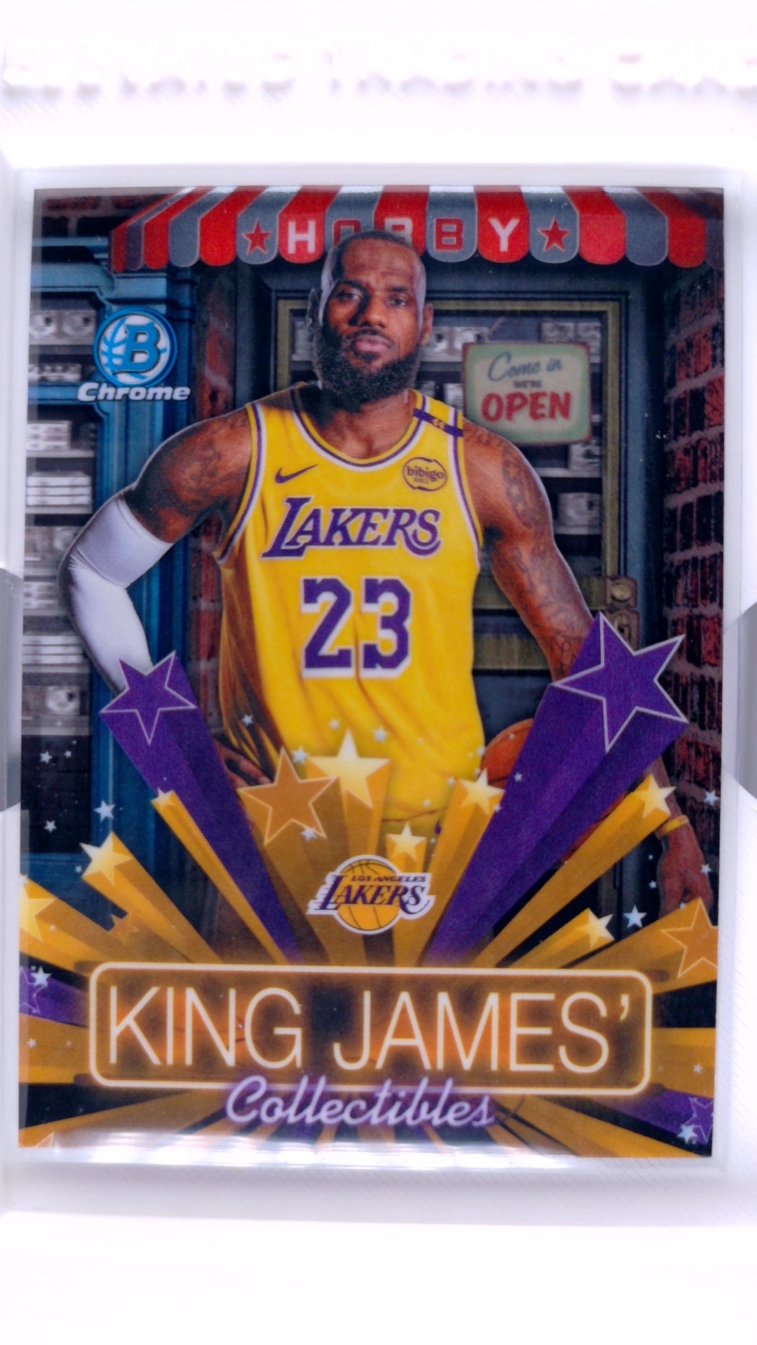 #HS-13 Lebron James Hobby Stars - front