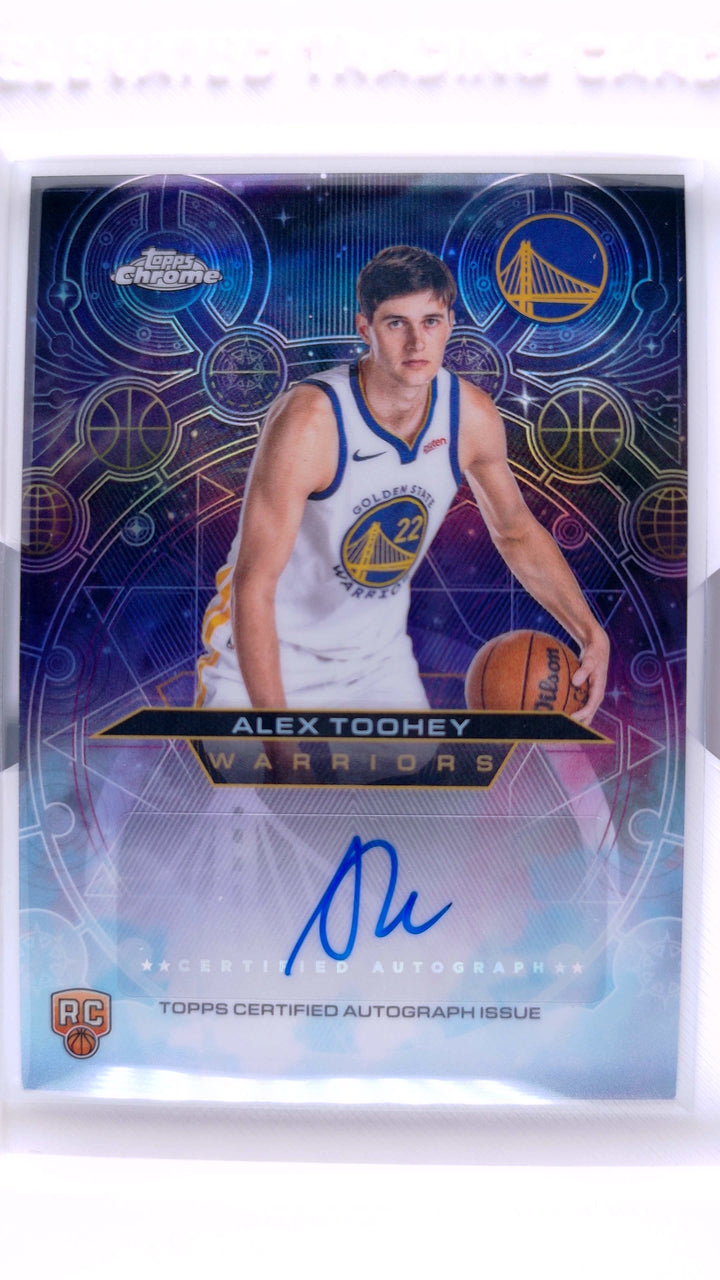 2025 Topps Chrome Update Basketball Alex Toohey #CH-AT Chromographs Refractor Auto — Front