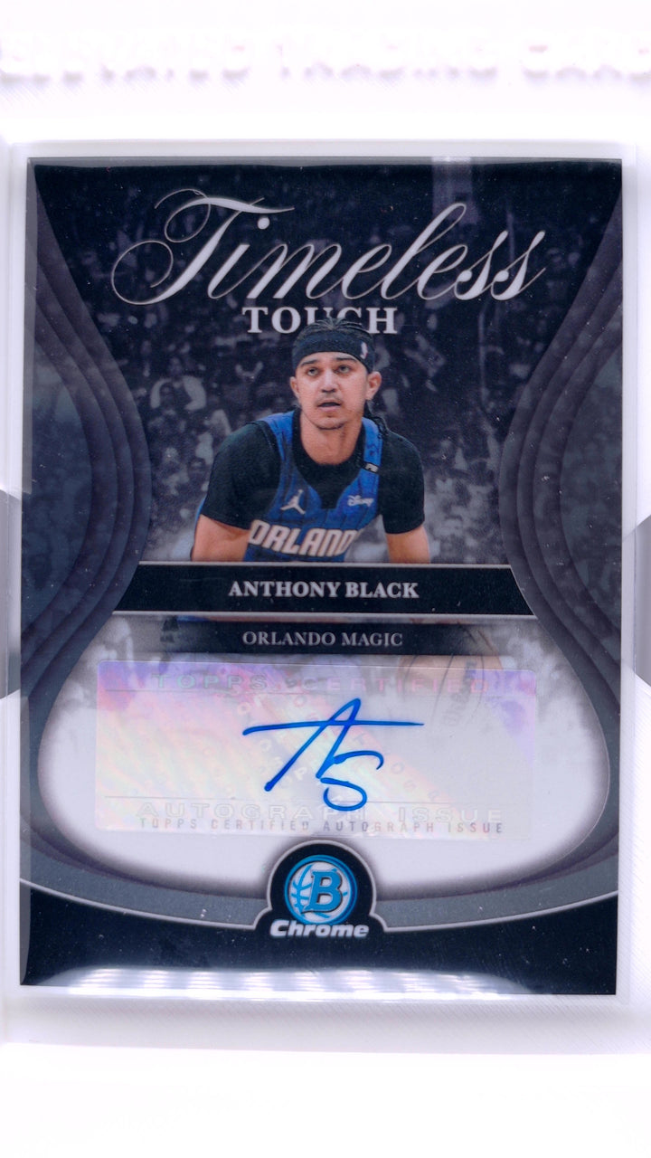 2025 Bowman Basketball Anthony Black #TTA-AB Timeless Touch Signatures Auto — Front