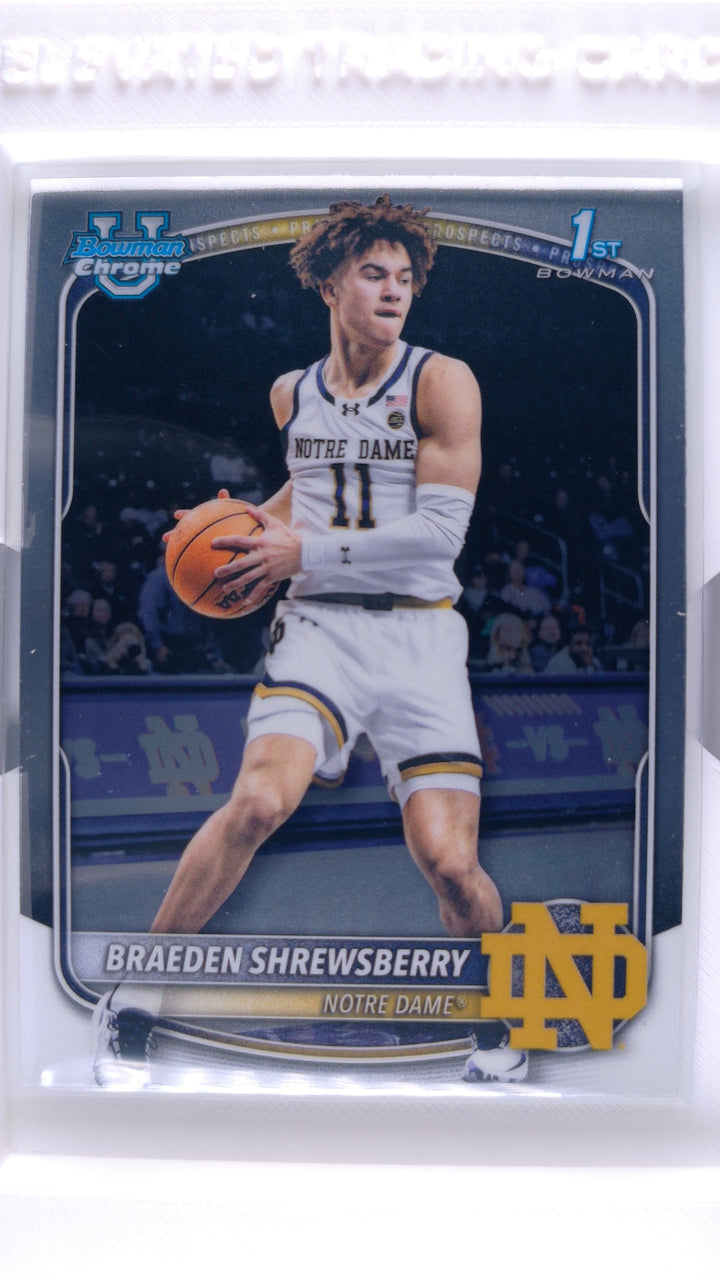 2025 Bowman Basketball Braeden Shrewsberry #BCP-29 Chrome Prospects — Front