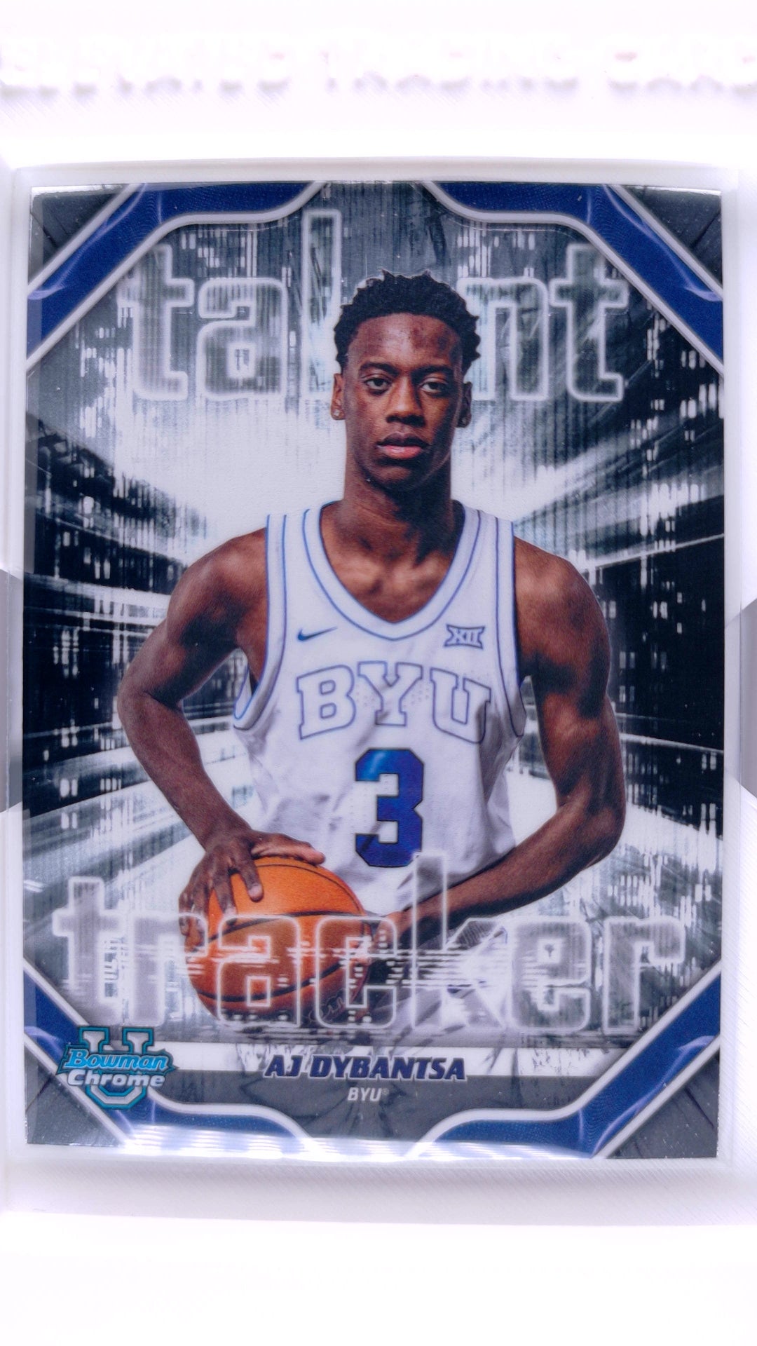 #TT-1 AJ Dybantsa Talent Tracker - front