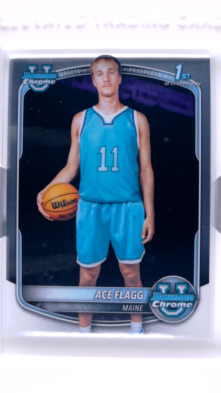 2025 Bowman Basketball Ace Flagg #BCP-91 Chrome Prospects — Front