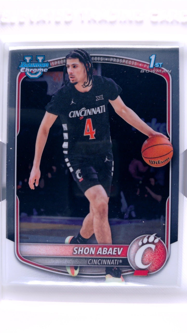 2025 Bowman Basketball Shon Abaev #BCP-19 Chrome Prospects — Front