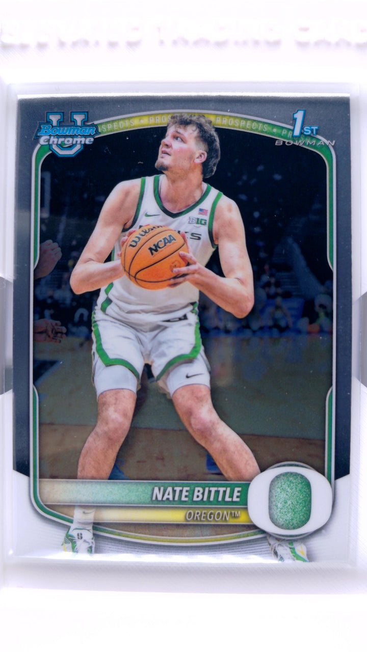 2025 Bowman Basketball Nate Bittle #BCP-88 Chrome Prospects — Front