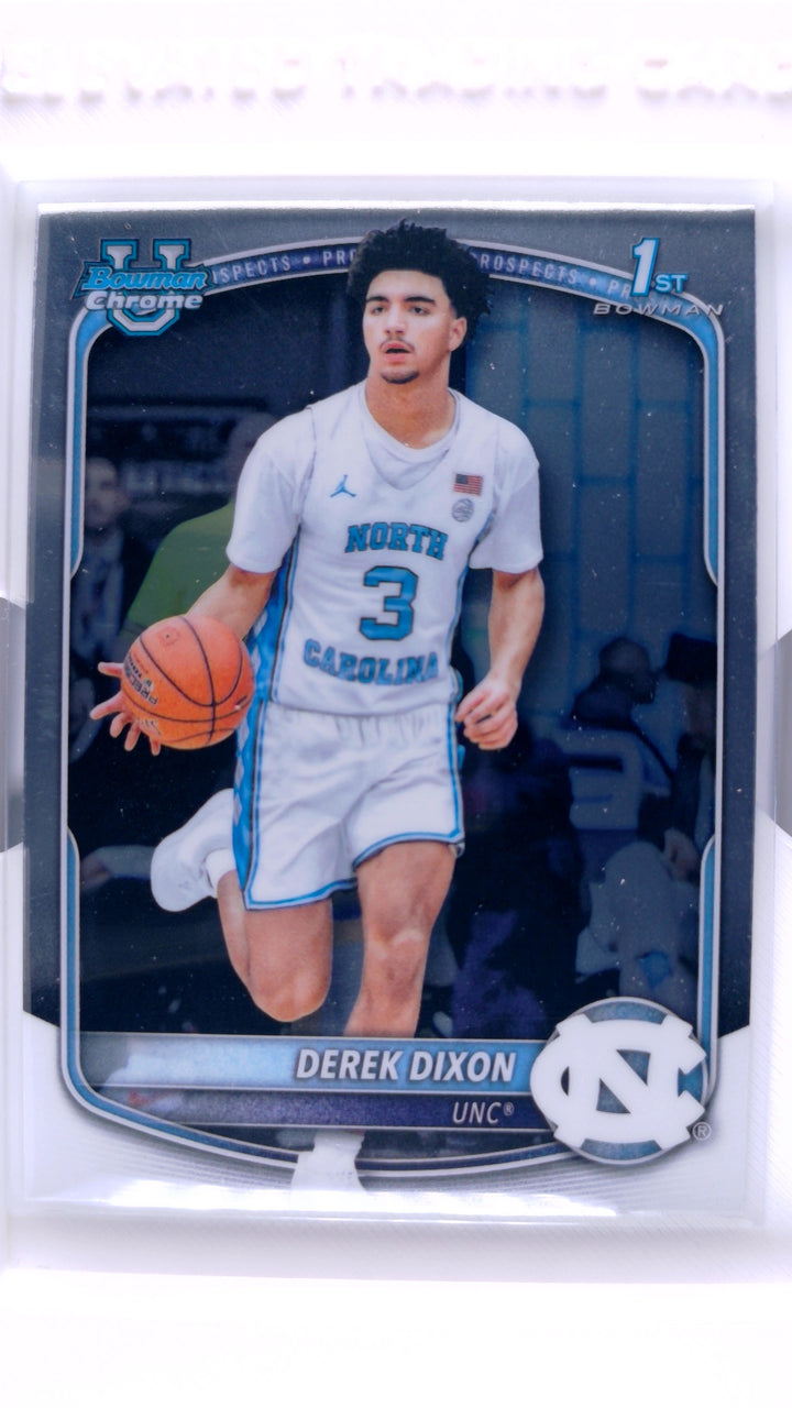 2025 Bowman Basketball Derek Dixon #BCP-37 Chrome Prospects — Front