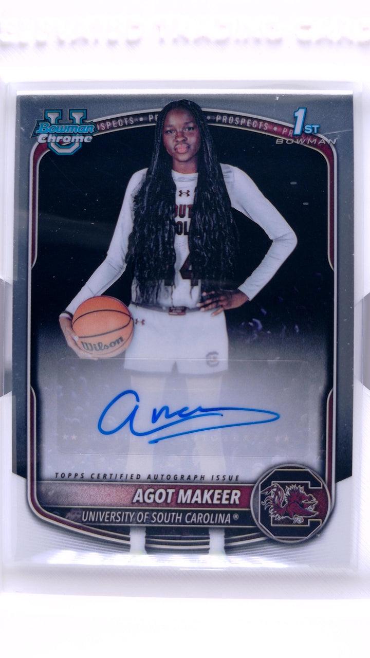 2025 Bowman Basketball Agot Makeer #CPA-AM Chrome Prospect Autographs Auto — Front