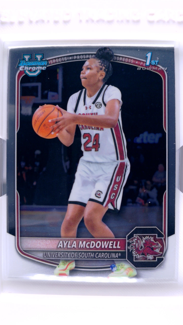 2025 Bowman Basketball Ayla McDowell #BCP-84 Chrome Prospects — Front