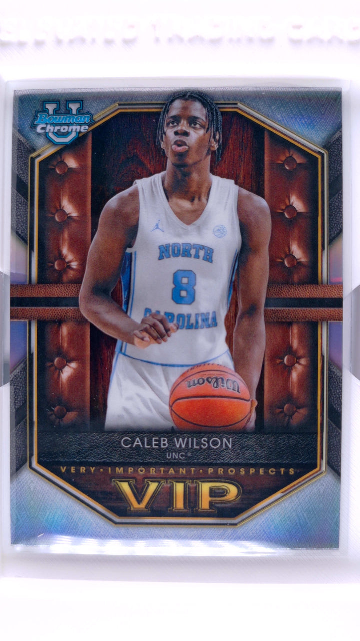2025 Bowman Basketball Caleb Wilson #VIP-9 Very Important Prospects — Front