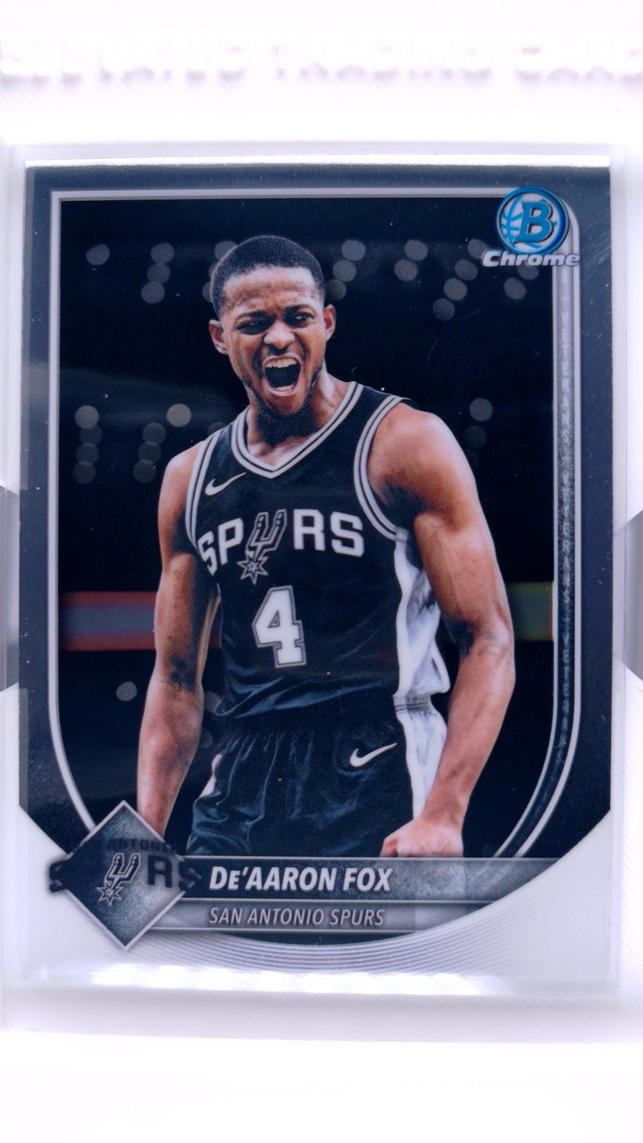 2025 Bowman Basketball De'Aaron Fox #BCV-144 Chrome — Front