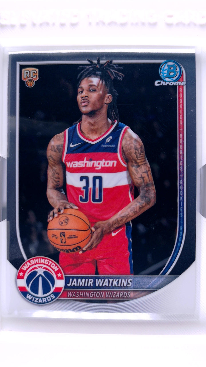 2025 Bowman Basketball Jamir Watkins #BCV-44 Chrome RC — Front