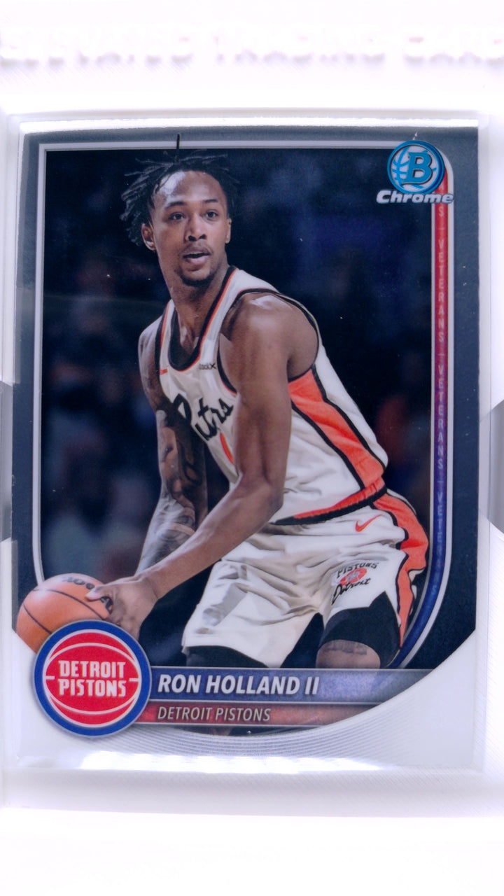 2025 Bowman Basketball Ron Holland II #BCV-160 Chrome — Front