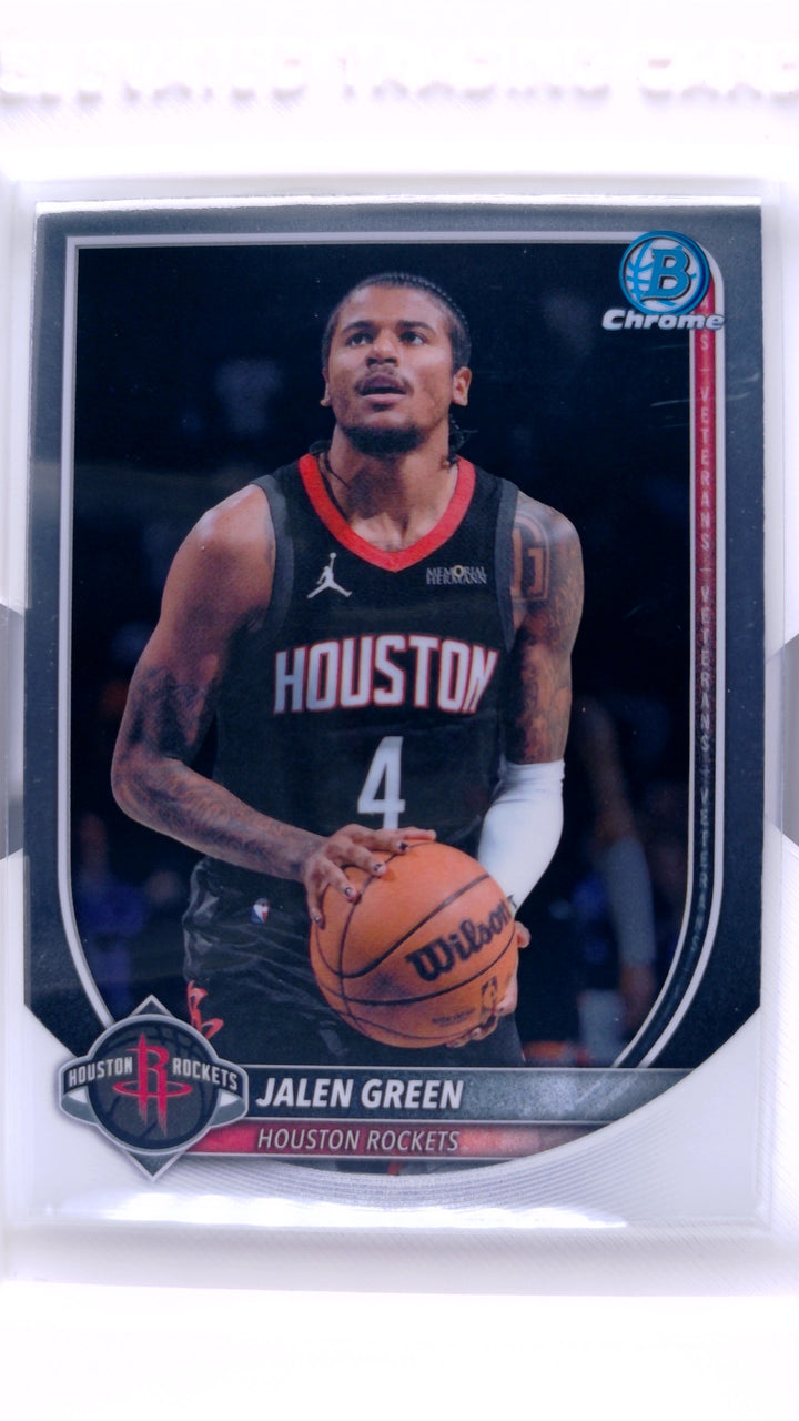 2025 Bowman Basketball Jalen Green #BCV-199 Chrome — Front