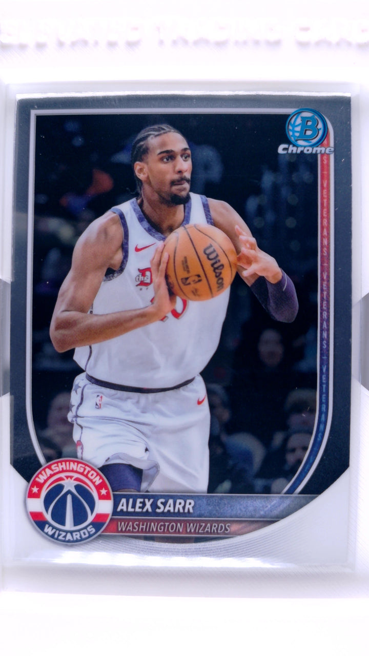 2025 Bowman Basketball Alex Sarr #BCV-99 Chrome — Front