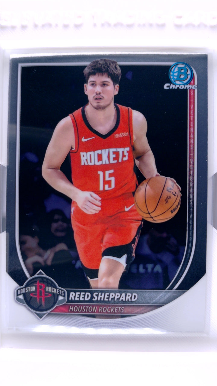 2025 Bowman Basketball Reed Sheppard #BCV-135 Chrome — Front