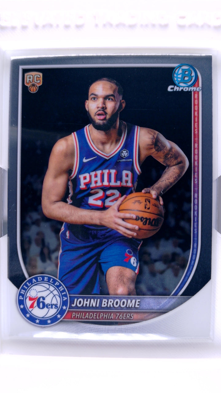 2025 Bowman Basketball Johni Broome #BCV-35 Chrome RC — Front