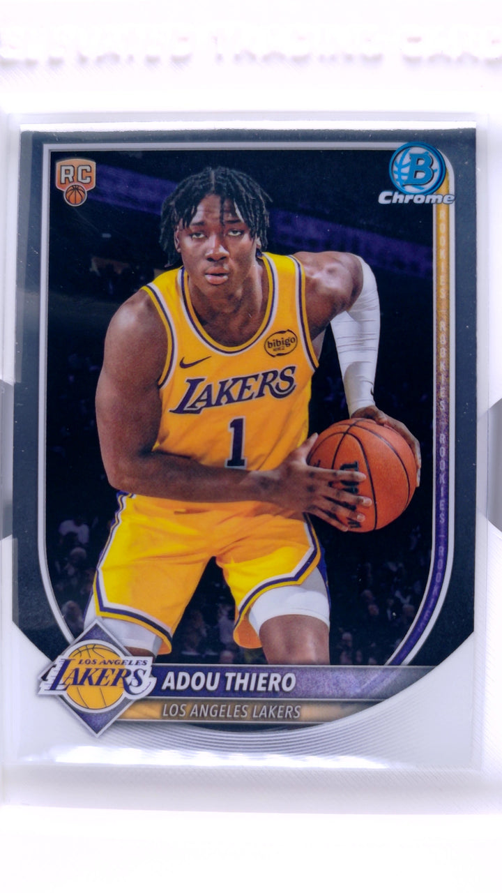 2025 Bowman Basketball Adou Thiero #BCV-36 Chrome RC — Front