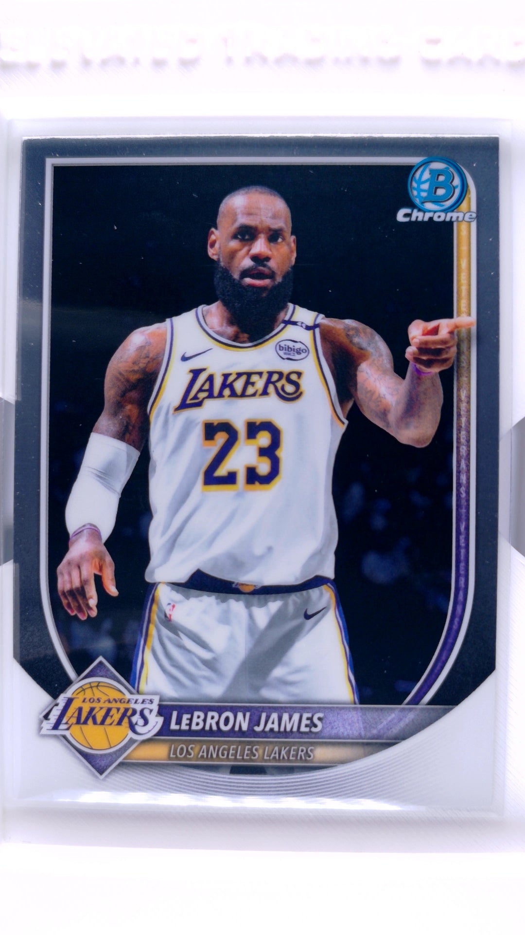 #BCV-121 LeBron James Chrome - front